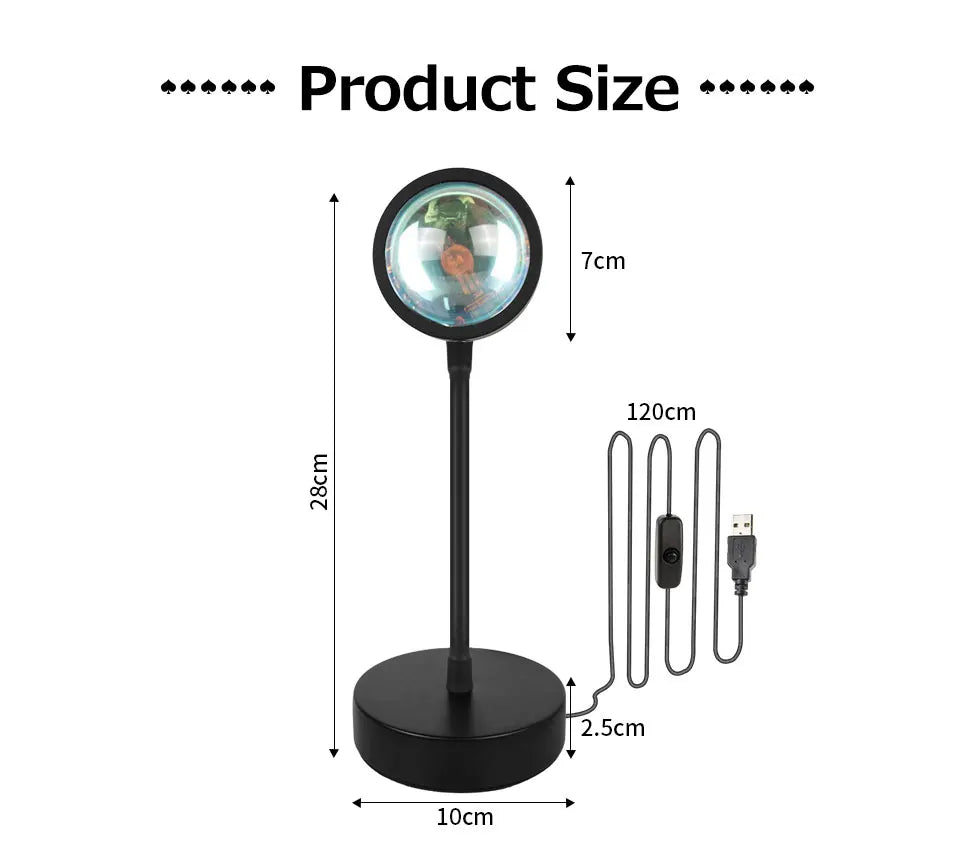 Lumora™ 16-Color Sunset Projection Lamp