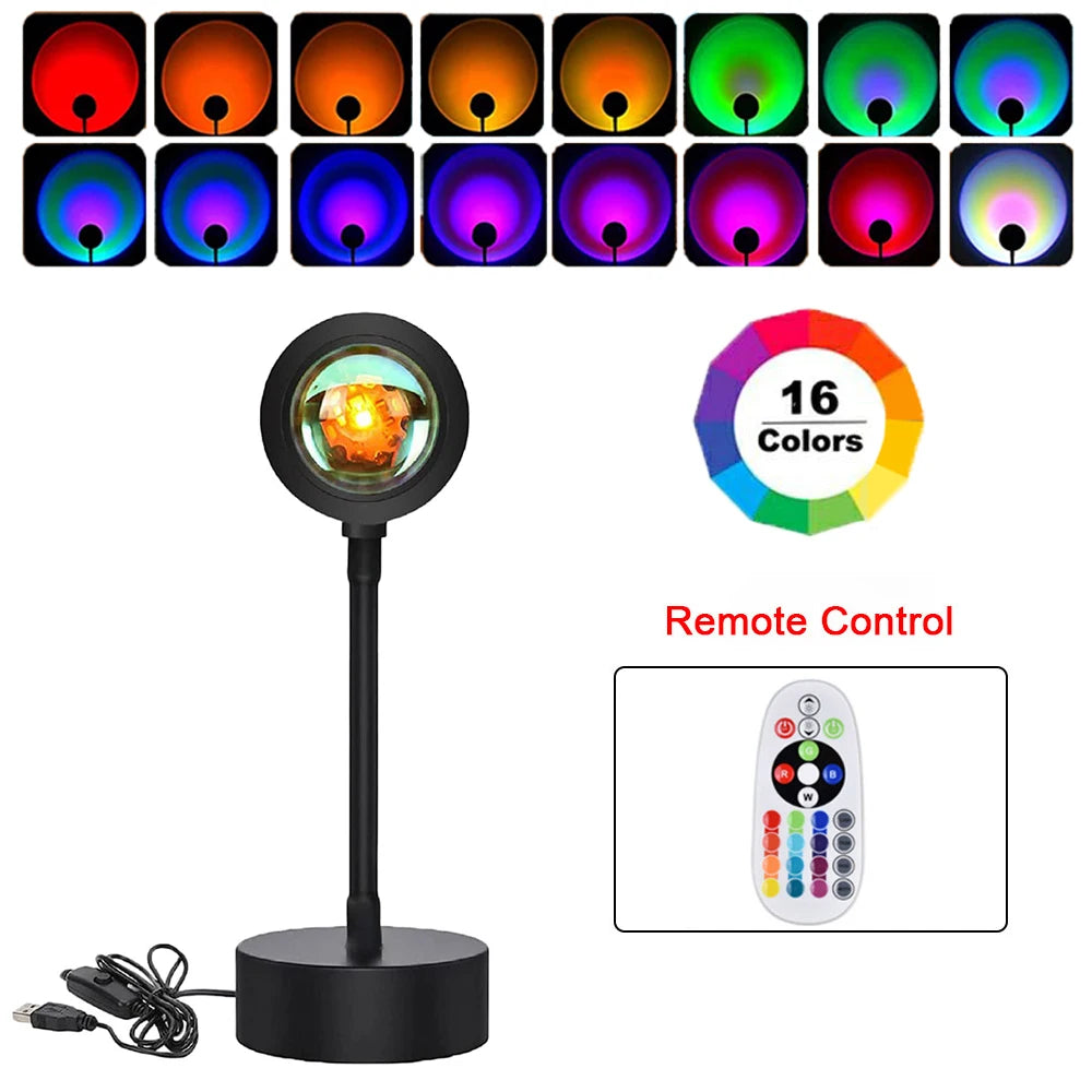 Lumora™ 16-Color Sunset Projection Lamp